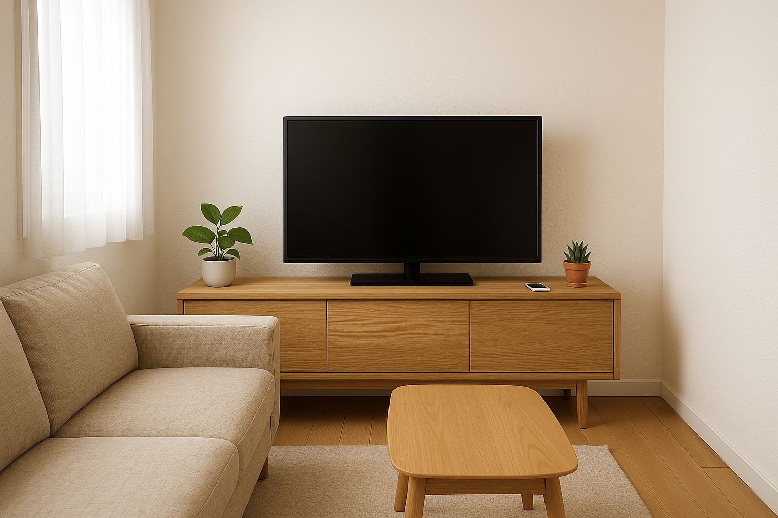 狭いリビングが広く見える!壁掛けテレビ活用の8つのコツ